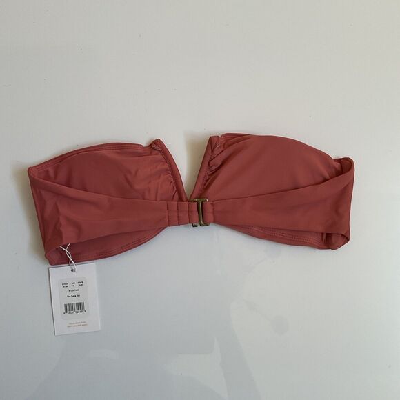 Andie Swim The Scala Bikini Top Punch Pink, Size M NWT - Picture 2 of 6